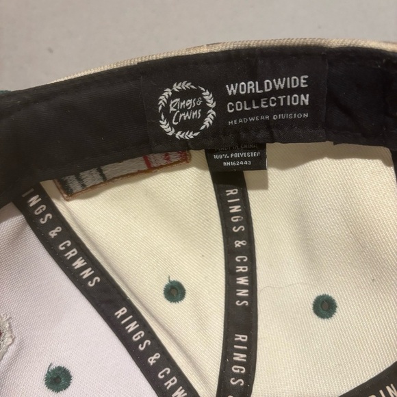 Rings & Crwns Mexico Eagle Logo Adjustable Snapback Flat Bill Cap Hat Collector - Picture 6 of 9